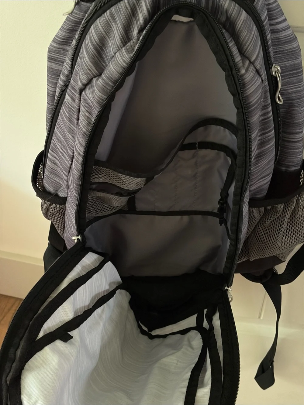 adidas Striker II Backpack - Gray Space Dye & Mint Green Accent